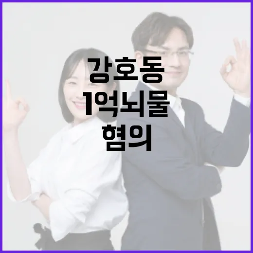 강호동의 1억 뇌물 혐의 사건을 이해하는 방법 - 요약