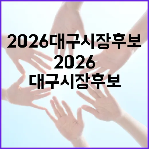 2026 대구시장 후보를 알아보는 방법 - 요약