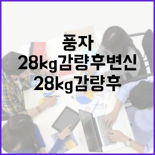 풍자를 통해 28kg 감량 후 변신하는 방법 - 요약