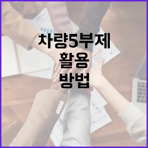 차량 5부제를 이해하고 효과적으로 활용하는 방법 - 요약