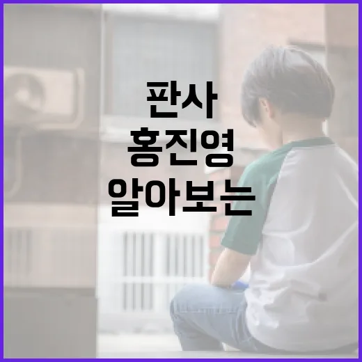 홍진영 판사에 대해 알아보는 방법 - 요약