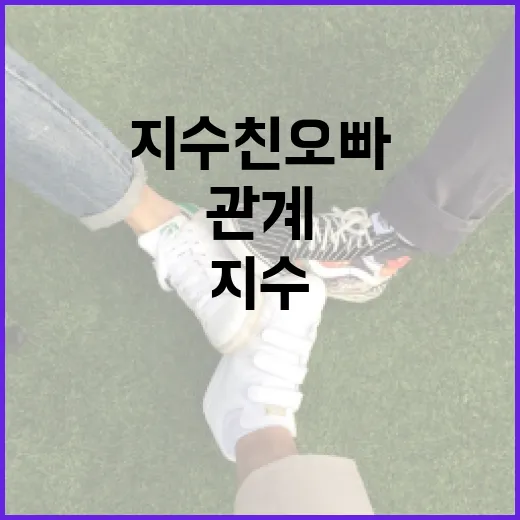 지수 친오빠와 좋은 관계를 유지하는 방법 - 요약