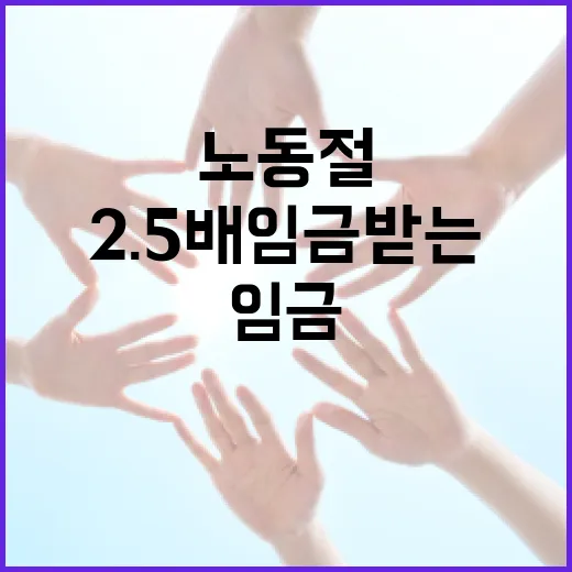 노동절에 2.5배 임금 받는 방법 - 요약