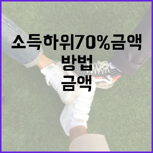 소득 하위 70% 금액을 이해하고 활용하는 방법 - 요약