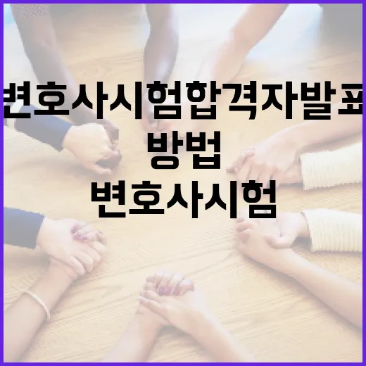 변호사 시험 합격자 발표를 확인하는 방법 - 요약