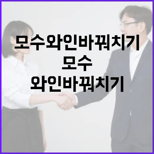 모수 와인 바꿔치기 방법: 새롭게 맛보는 팁 - 요약