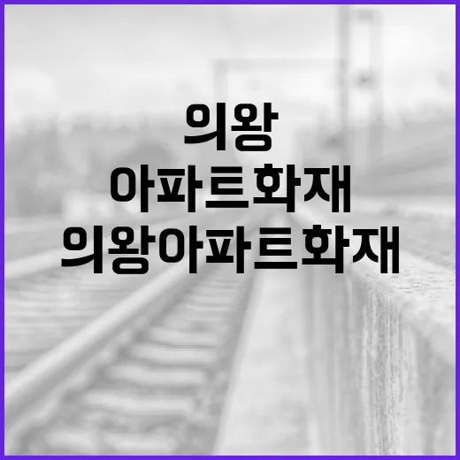 의왕 아파트 화재에 대비하는 방법 - 요약