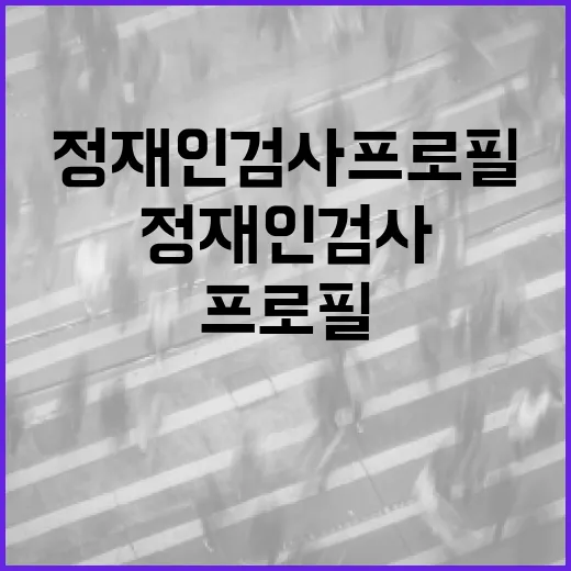 정재인검사 프로필을 이해하는 방법 - 요약