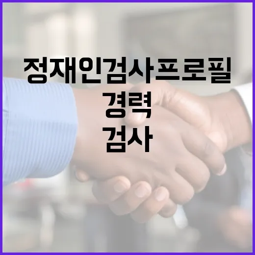 정재인 검사 프로필과 경력을 이해하는 방법 - 요약