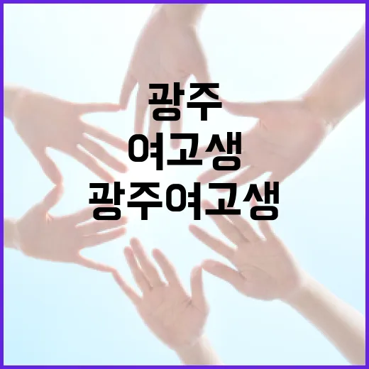 광주 여고생을 위한 학습 및 생활 관리 방법 - 요약
