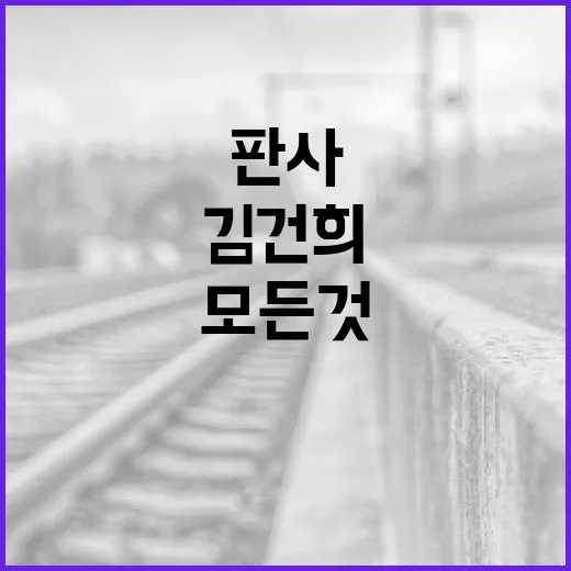 김건희 판사에 대해 알아야 할 모든 것 - 요약