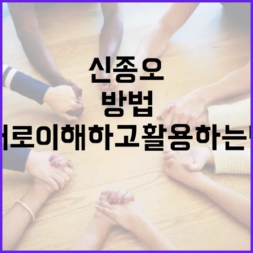 신종오 제대로 이해하고 활용하는 방법 - 요약