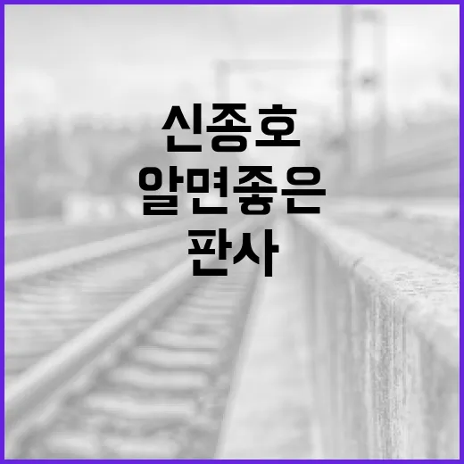 신종호 판사에 대해 알면 좋은 것들 - 요약
