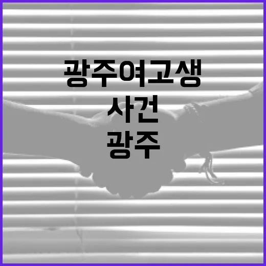 광주 여고생 사건을 이해하고 안전하게 대처하는 방법 - 요약
