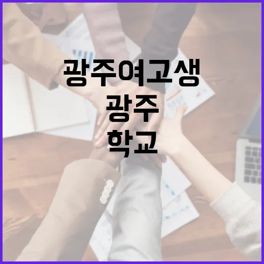 광주 여고생으로서 성공적인 학교 생활을 하는 방법 - 요약