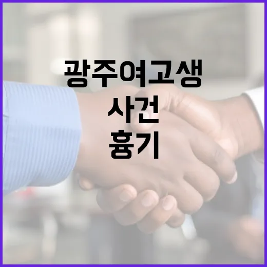광주 여고생 흉기 사건을 이해하고 대처하는 방법 - 요약