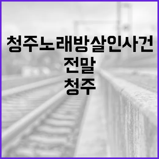 청주 노래방 살인 사건을 이해하는 방법: 사건의 전말과 안전을 위한 조언 - 요약