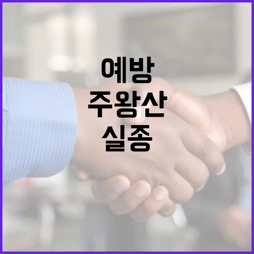 주왕산에서 실종을 예방하는 방법 - 요약
