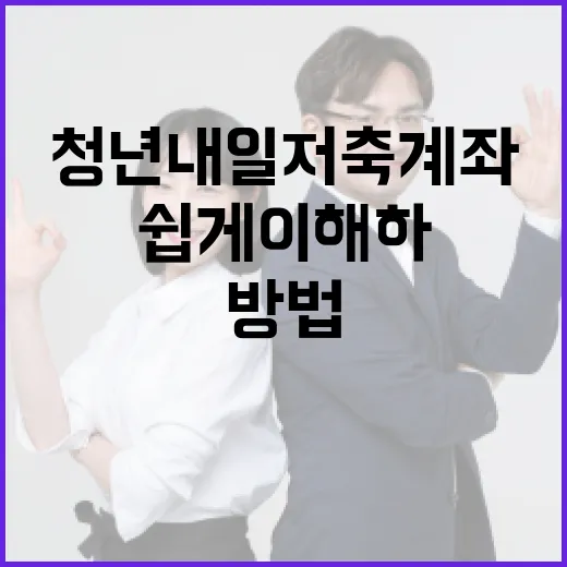 청년내일저축계좌를 쉽게 이해하고 활용하는 방법 - 요약