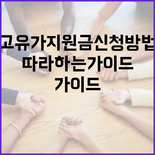 고유가 지원금 신청 방법: 쉽게 따라하는 가이드 - 요약