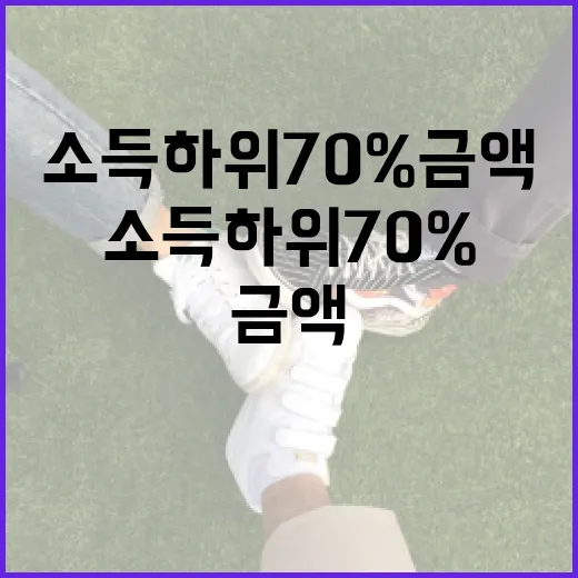 소득 하위 70% 금액을 이해하고 활용하는 방법 - 요약