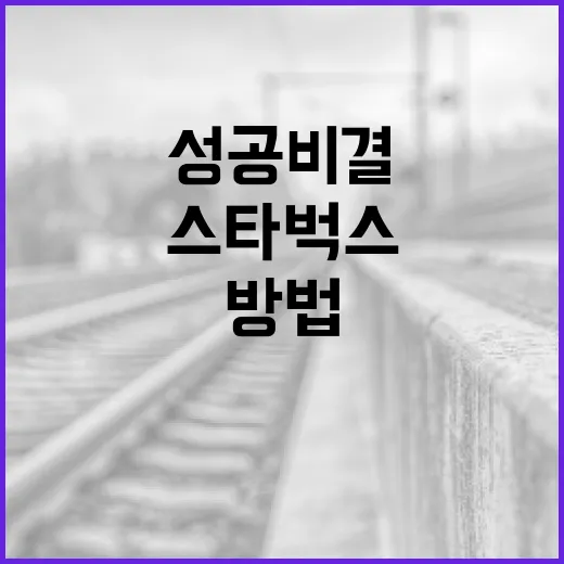 스타벅스 손정현의 성공 비결을 배우는 방법 - 요약