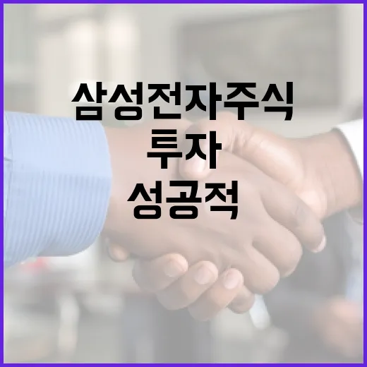 삼성전자 주식을 성공적으로 투자하는 방법 - 요약