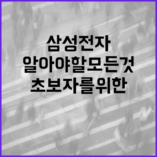 삼성전자에 대해 알아야 할 모든 것: 초보자를 위한 가이드 - 요약