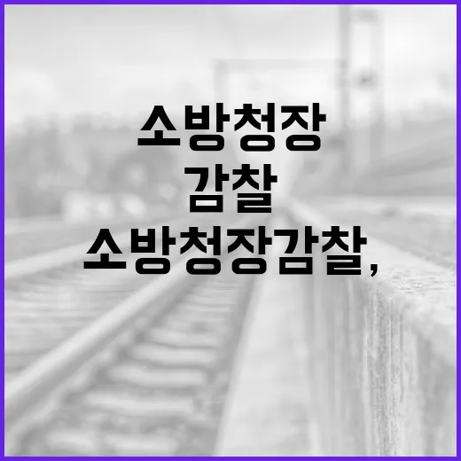 소방청장 감찰, 어떻게 진행되나? - 요약