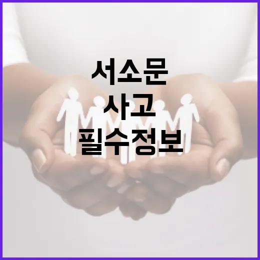 서소문 사고 이해하기: 안전을 위한 필수 정보 - 요약