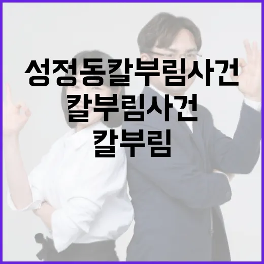 성정동 칼부림 사건을 통해 보는 현대 사회의 문제 - 요약
