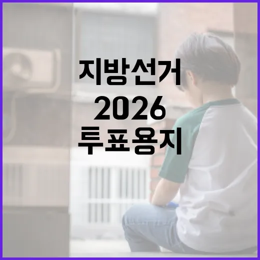 2026 지방선거 투표용지, 이렇게 준비하세요! - 요약