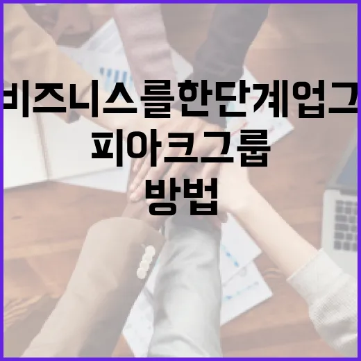 피아크그룹 활용하는 방법: 당신의 비즈니스를 한 단계 업그레이드 - 요약