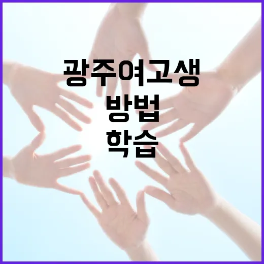 광주 여고생들이 알려주는 현명한 학습 방법 - 요약