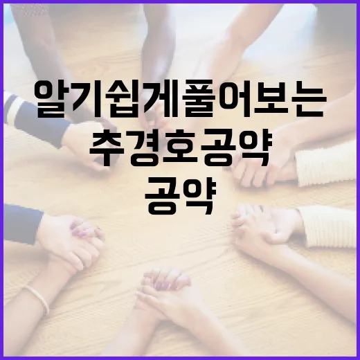 추경호 공약, 알기 쉽게 풀어보는 방법 - 요약