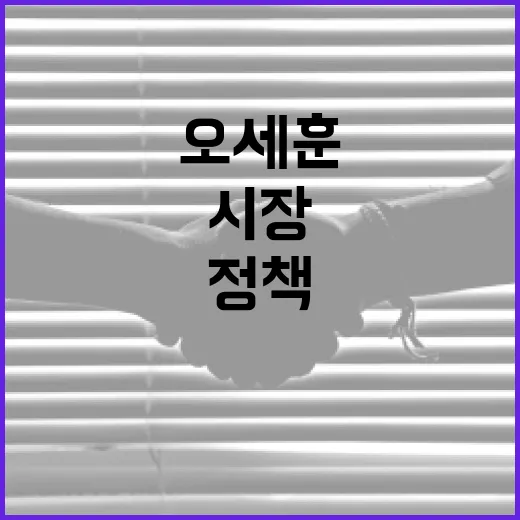 오세훈 시장의 정책을 이해하는 방법 - 요약