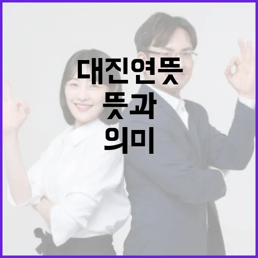 대진연 뜻과 그것이 의미하는 것 - 요약
