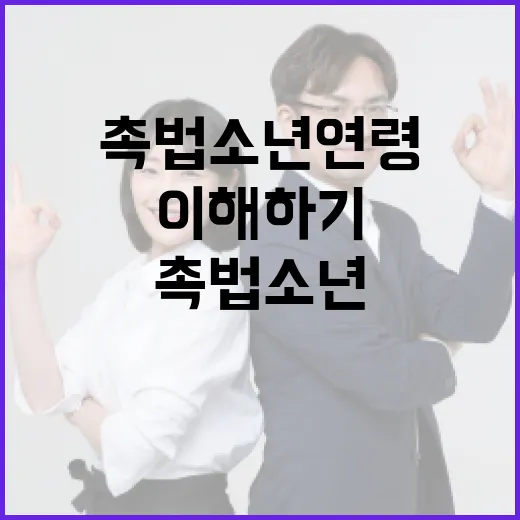 촉법소년 연령과 그 변화 이해하기 - 요약