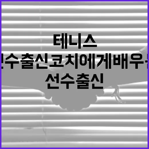 테니스 선수 출신 코치에게 배우는 비밀: 실력 향상의 지름길 - 요약