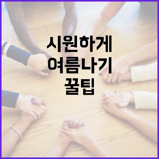 무더위쉼터에서 시원하게 여름 나기: 꿀팁 대방출 - 요약