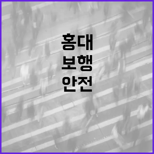 홍대에서 안전하게 보행하는 방법 - 요약