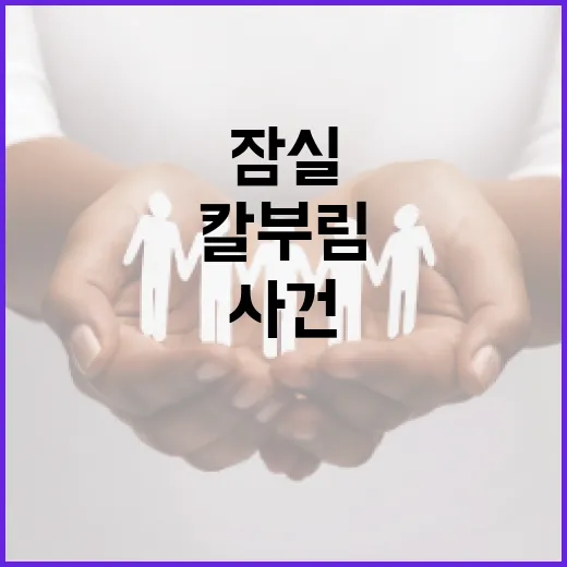 잠실에서 칼부림 사건을 피하는 방법 - 요약