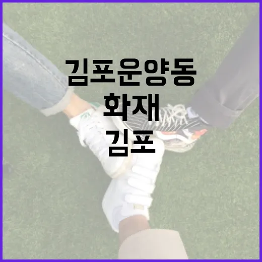 김포 운양동 화재, 그날의 경험과 대처 방법 - 요약