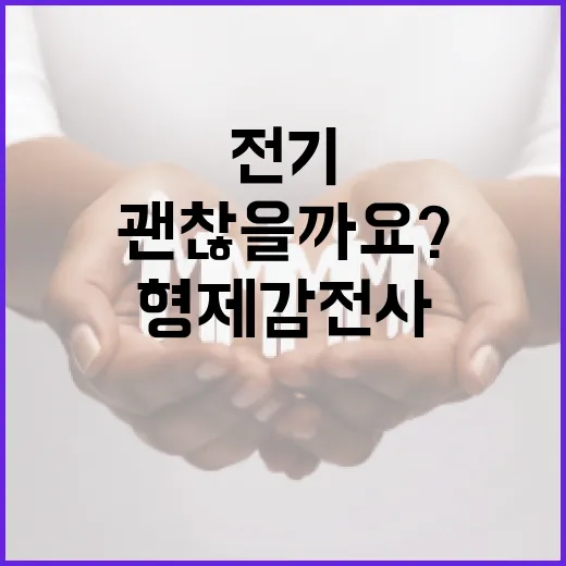 형제 감전사, 우리 집과 동네 전기 안전은 괜찮을까요? - 요약