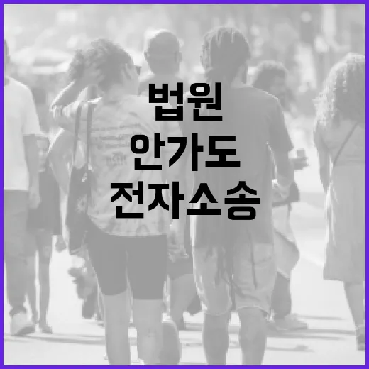 전자소송, 법원에 안 가도 되는 일이 얼마나 늘어났을까요? - 요약