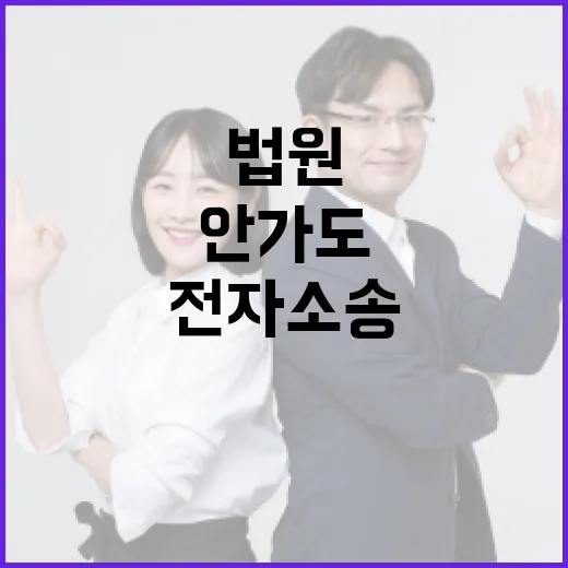 전자소송, 법원에 안 가도 되는 시대인가요? - 요약