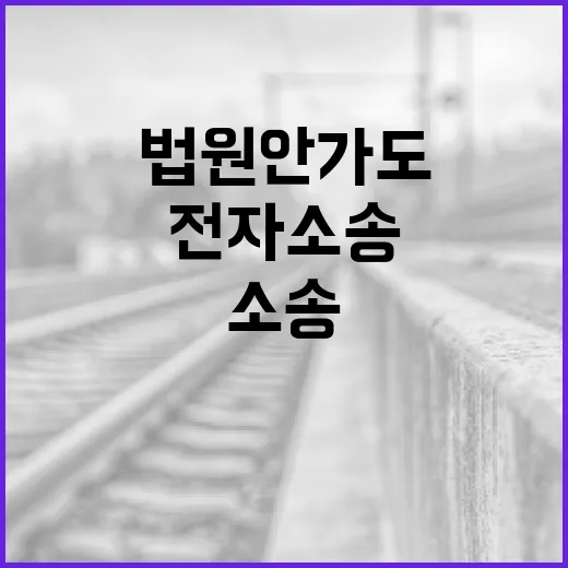 전자소송, 법원 안 가도 되는 시대가 정말 왔을까요? - 요약