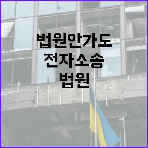 전자소송, 법원 안 가도 되는 시대가 정말 온 걸까요? - 요약