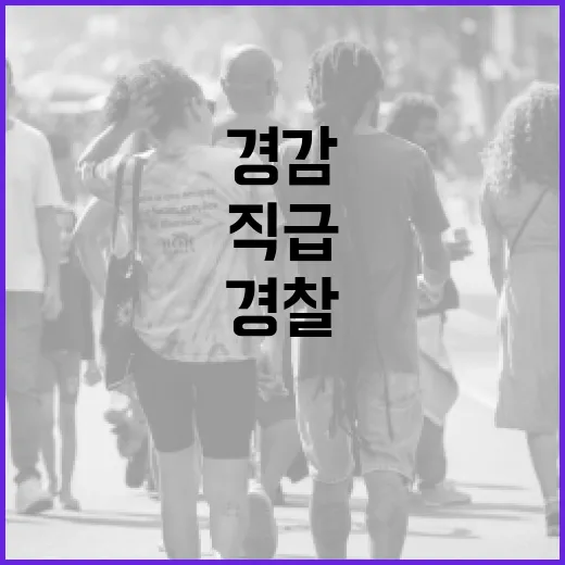 경찰 경감 직급, 어느 정도 위치인지 궁금하신가요? - 요약