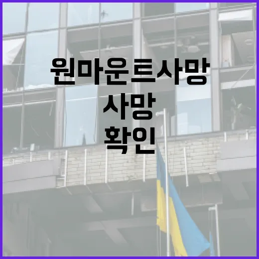 원마운트 사망 검색어, 실제로 무엇을 확인해야 할까요? - 요약